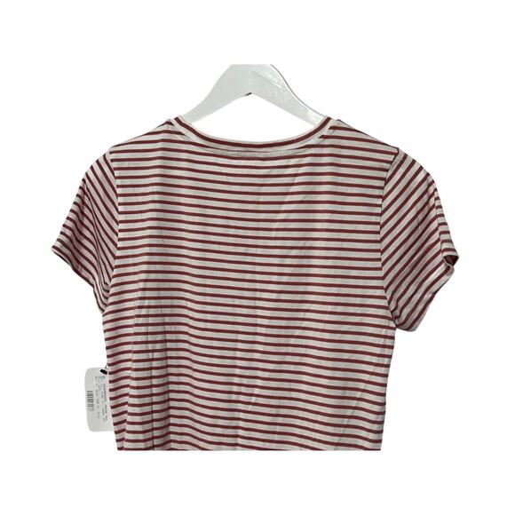 SPLENDID TOP WOMENS SIZE MEDIUM LULU CREW NECK TEE SHIRT RED WHITE STRIPES NEW - Picture 8 of 12
